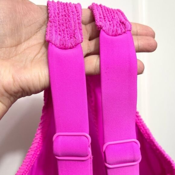 Good American Always Fit Bikini Top in Pink Size 3 / L - Picture 7 of 10